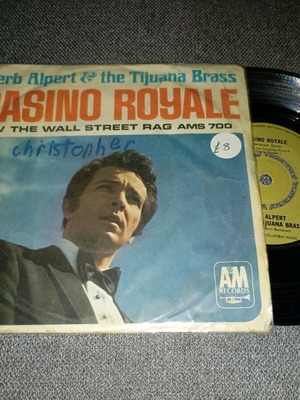 Herb Alpert & the Tijuana Brass Casino Royale 45rpm 7 Single Vinyl Record used, jazz