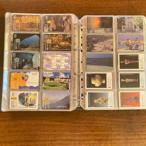 Phone cards set of 420 pieces like new with album
