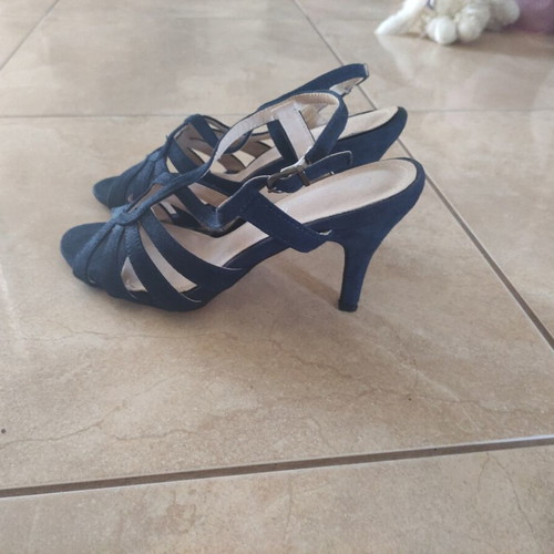 Envie Shoes women's sandals like new, dark blue suede, size 39