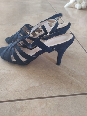 Envie Shoes women's sandals like new, dark blue suede, size 39