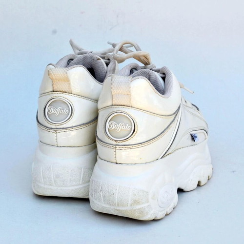 Buffalo white chunky platform sneakers size 37 Y2K