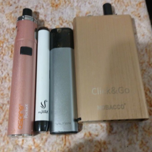 Pods used, pack of 4 including Nobacco Click & Go, MyVac, Aspire Pocket X, Aspire Vilter