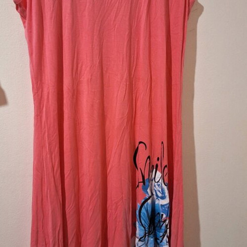 Pink Smile dress elastic new, size L