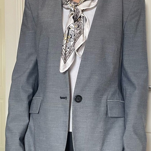 Zara jacket like new, size M, blue light gray