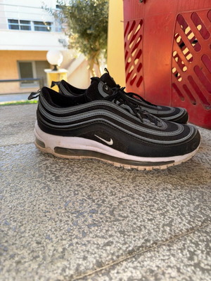 Nike Air Max 97 size 45 like new, black/white