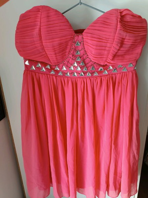 Lipsy London coral dress like new