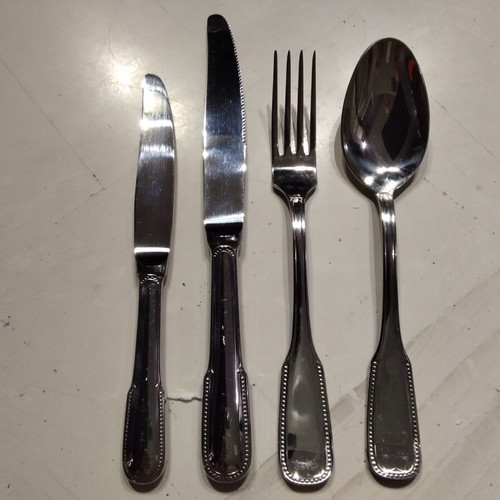 Vintage Guy Degrenne Perles Cutlery Set 46 Pieces New