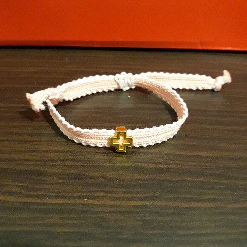 Handmade baptism martirika pack of 15 pink with white and cross