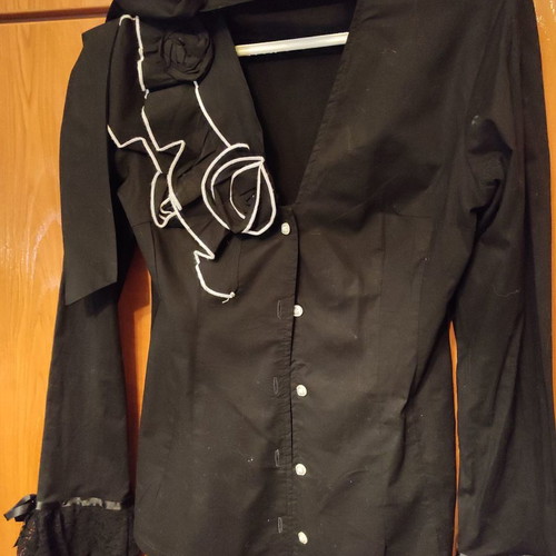 Branded evening shirt like new, black, size M