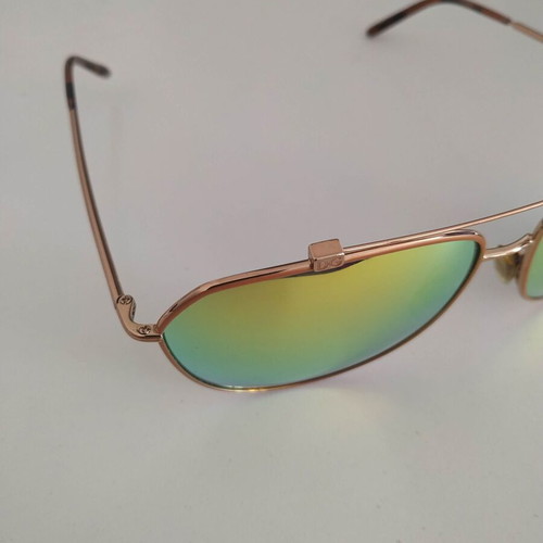Dolce & Gabbana aviator sunglasses with yellow mirror lenses