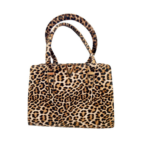 Women’s shoulder bag animal print new, black and brown