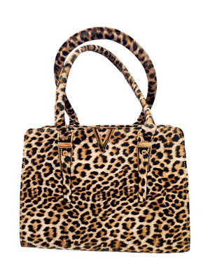 Women’s shoulder bag animal print new, black and brown