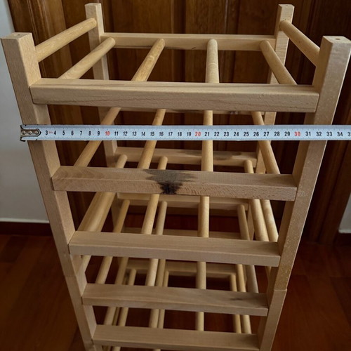 Ikea Hutten wooden wine rack like new, 2…