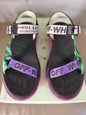 Off White Trek Industrial sandals like new, multicolor, size 39