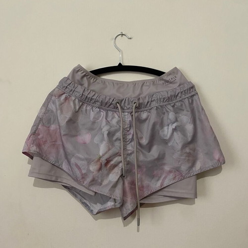 Bdtk cycling leggings with shorts and cropped top like new, multicolor