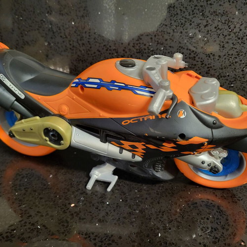 Action Man Street Bike used with rear axle break repair