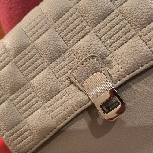 Shoulder bag gray new with zipper pocket