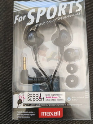 Maxell Sports earbuds new, sweat-resistant IPX7