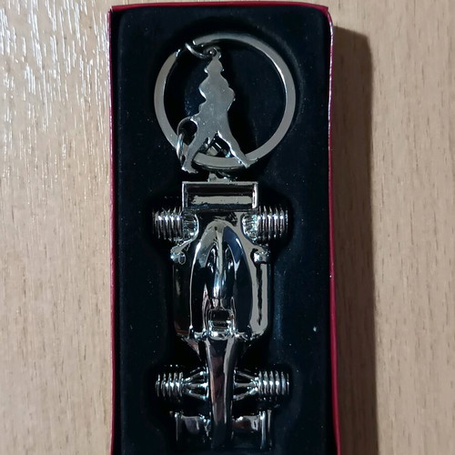 Collectible metal Johnnie Walker Formula 1 keychain unused