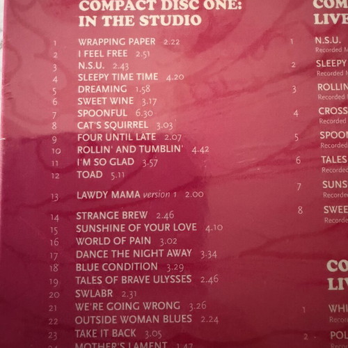 Cream Those Were The Days CD box set new, rock