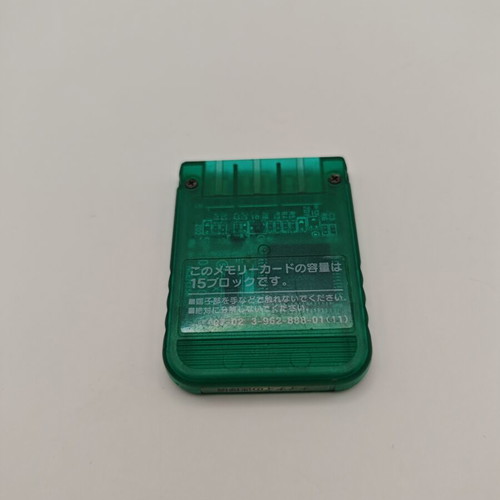 PlayStation 1 Memory Card Emerald used, official Sony