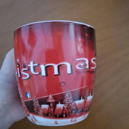 Christmas mug porcelain like new, 400ml