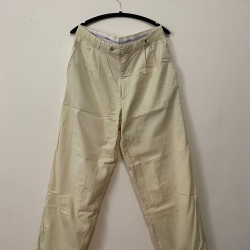 Cacharel summer pants used, size 40, beige-yellow