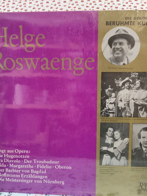 Helge Roswaenge Singt Aus Opern δίσκος βινύλιο μεταχειρισμένο, κλασική