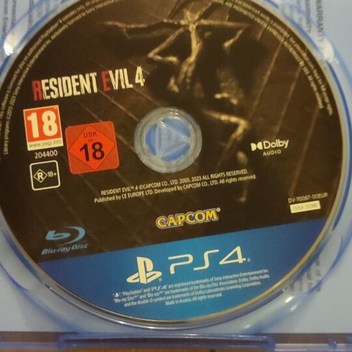 Resident Evil 4 Remake PS4 game with PS5 upgrade