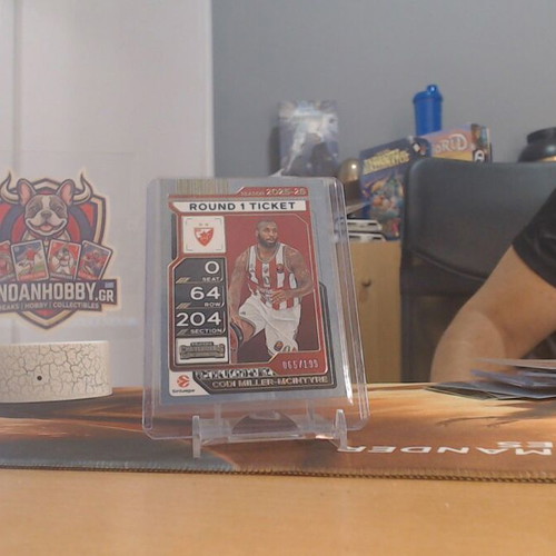 Codi Miller-McIntyre 2025-26 Panini Contenders EuroLeague Round 1 Ticket Parallel card like new