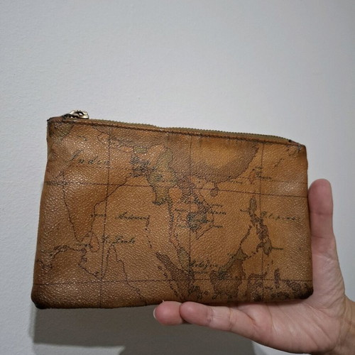 Alviero Martini 1a Classe wallet used, brown 19x12
