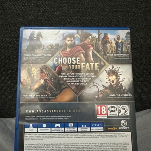 Assassins Creed Odyssey PS4 game