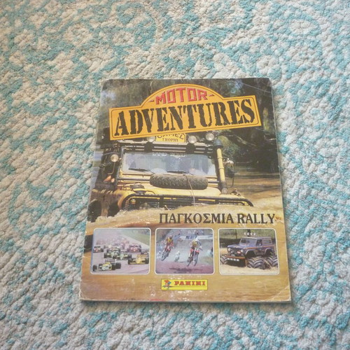 Motor Adventures Panini World Rally sticker album used