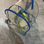 Children's adjustable plastic skates used