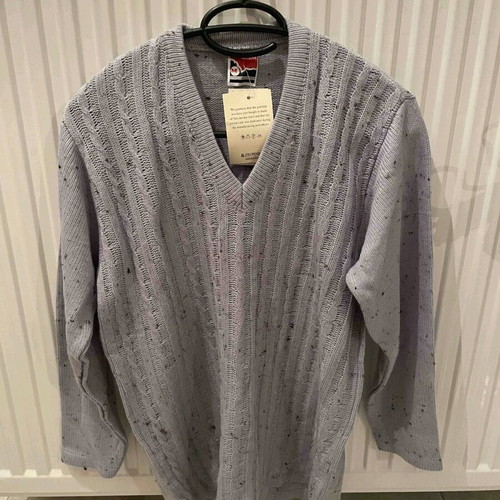 Knitted blouse Marianna medium new, gray Greek craftsmanship
