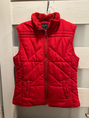 Stenso Aveo Lady white softshell vest XXXL and City Life red quilted vest M
