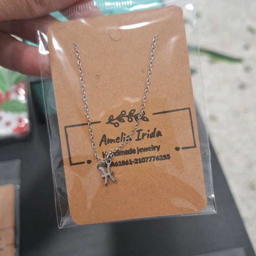 Stainless steel zodiac necklaces new in gold and silver colors