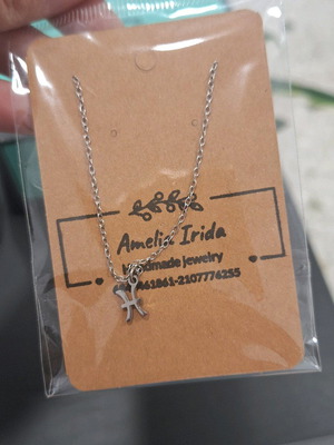 Ατσάλινα ανοξείδωτα κολιέ ζωδίων καινούργια σε χρυσαφί και ασημί