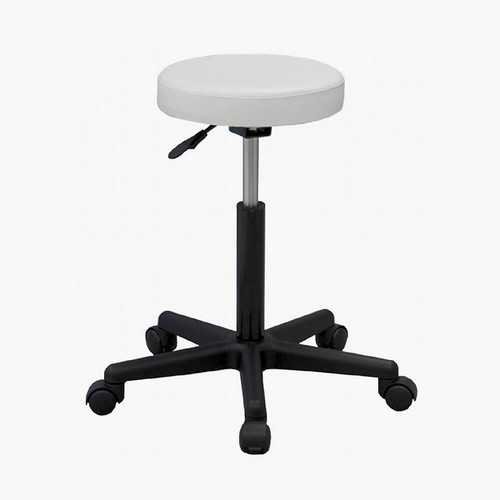Gas Lift Beauty Stool used, white color