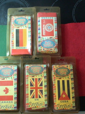 Set of 5 wall poster flags, 1.50x90 cm