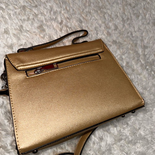 Zara crossbody bag used, gold with adjustable strap