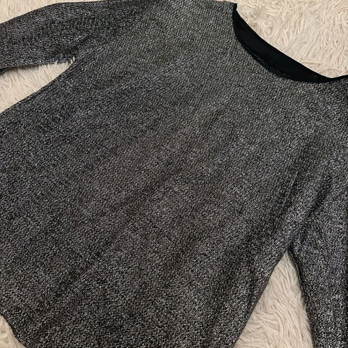 Silver blouse used, size M/L, three-quarter sleeve