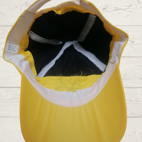 Kids Pirate Smiley Hat new, yellow and black, size 56