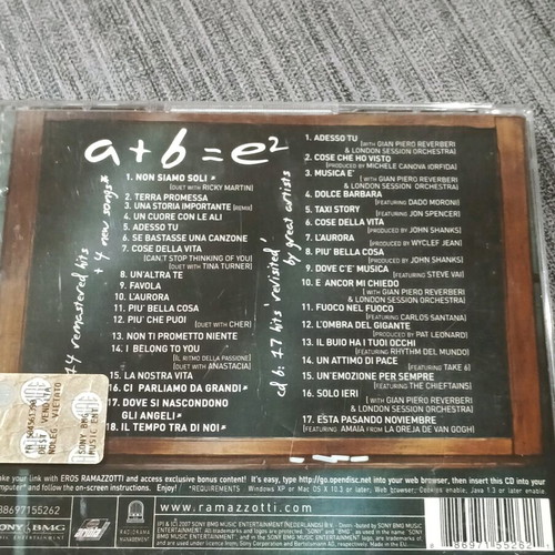 CD Eros Ramazzotti διπλό άλμπουμ μεταχειρισμένο