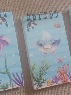 Set of 3 small notepads 10 cm height new