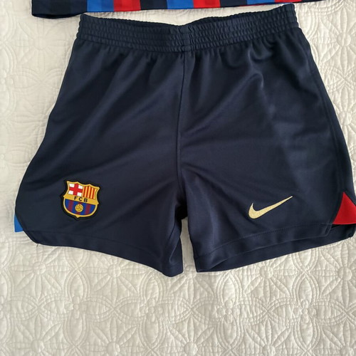 Barcelona Kids Football Kit new, official T-shirt and shorts M 110-116cm