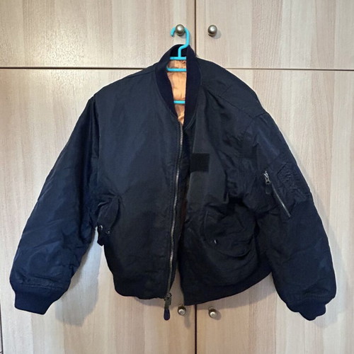 Avirex flight jacket used, black, authentic