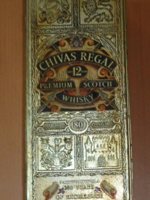 Chivas Regal 12 μεταλλικό κουτί δώρου για ουίσκι, 25 x 10 εκ.