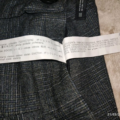 Zara pants L like new, wide fit anthracite gray with pleats