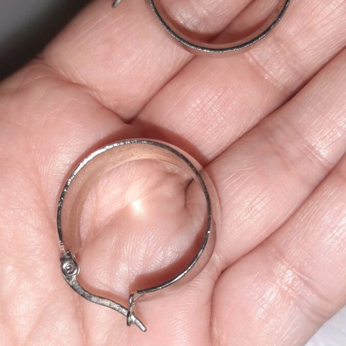 Hoop earrings used